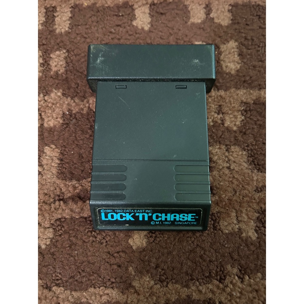 Lock 'N' Chase Mattel Intellivision 1982 Data East‎ Video Game Cartridge Retro